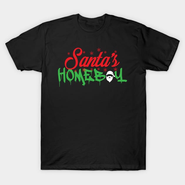 Santa's Homeboy Shirt T-Shirt by atomicapparel